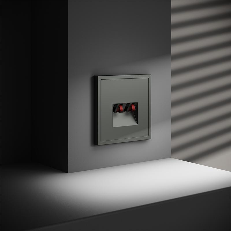 Розетка акустическая 4-м СП S70 механизм титан Voltum VLS060306