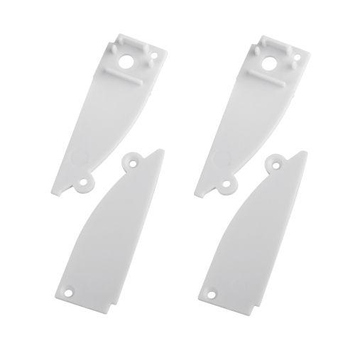 Набор заглушек 9818-3 профиля 9818 2шт глухие 2шт с отверстием Эра Б0062788