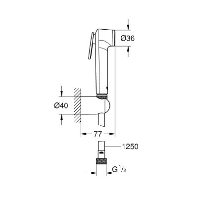 Гигиенический душ Grohe Tempesta-F Trigger Spray 30 27812IL1