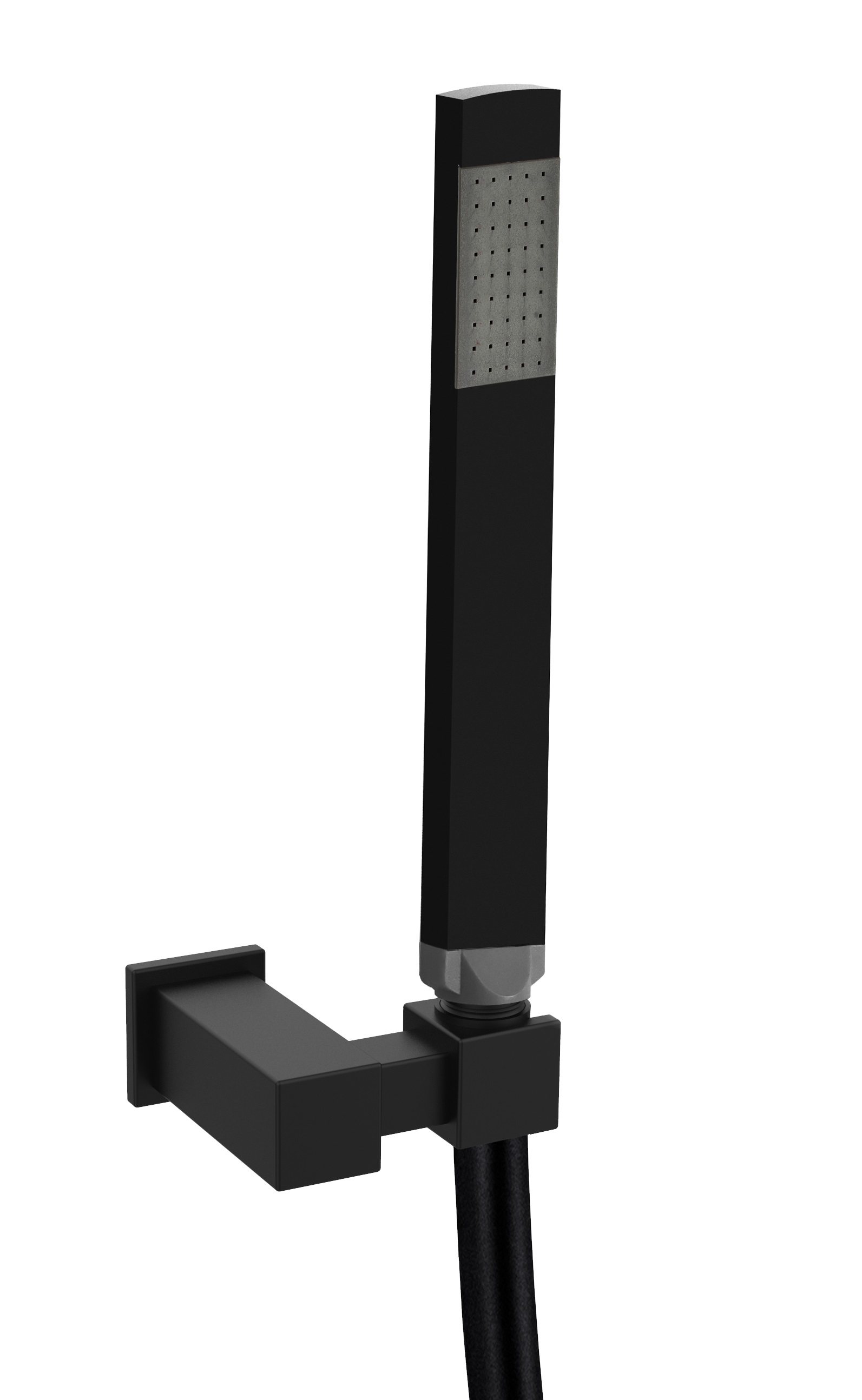 Набор душ ручн. PREMIUM+поворот.настен крепл. LEVEL шланг 1500мм металл, цвет черный матовый