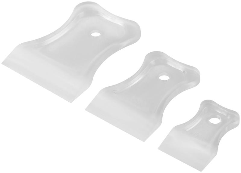 Набор шпателей 40; 60; 80мм пластик прозрачн. (3 предмета) КУРС 06882