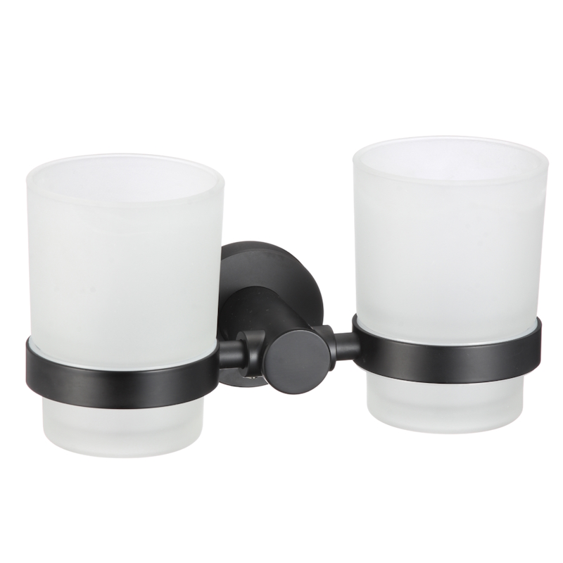 Стакан для ванной комнаты двойной Savol S-005668H, черный