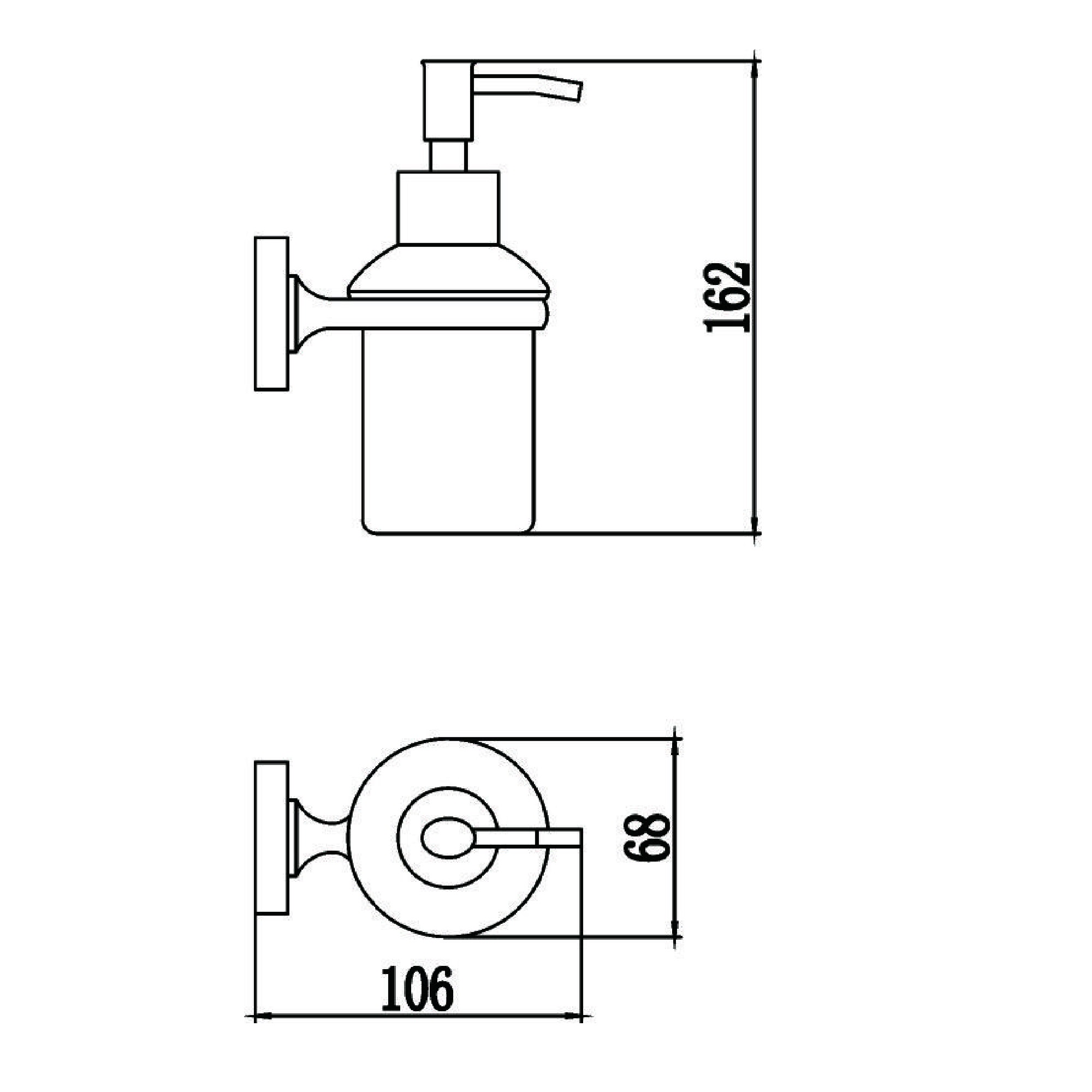 Дозатор жидкого мыла Savol S-008731, хром