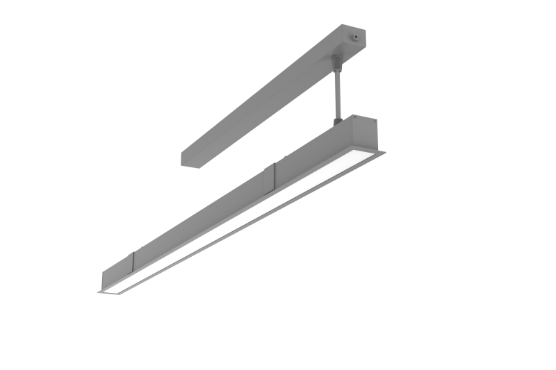 Светильник светодиодный Angusta Intus 69Вт 4000К IP40 встраив. аварийный автономный постоянного действия RAL7045 сер. муар рассеив. опал VARTON V1-R0-7X244-10A00-4006940