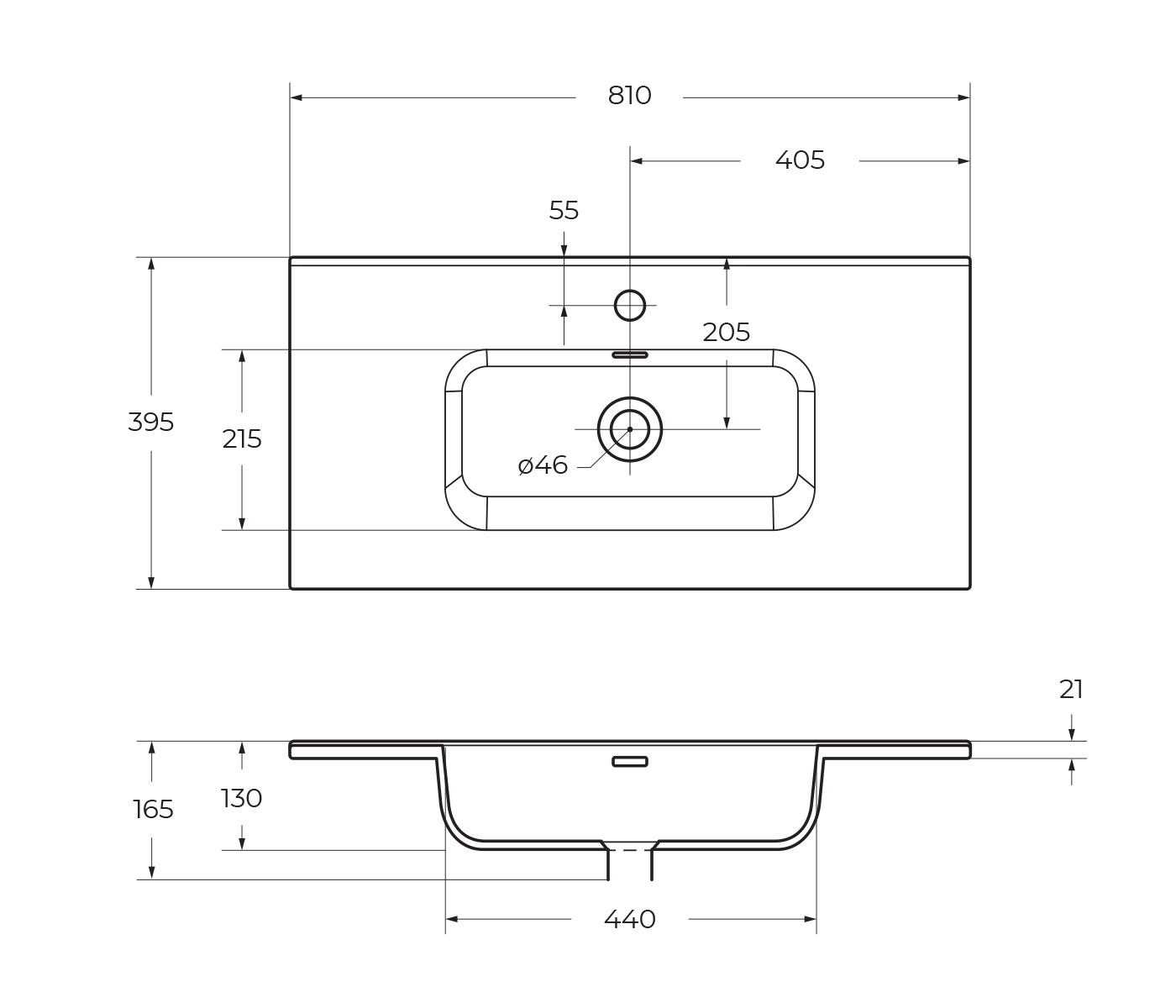 Керамическая раковина BelBagno BB800/390ETL