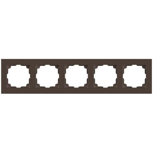 Рамка 5-м СП Accent 6-505-08 бронза Intro Б0063735