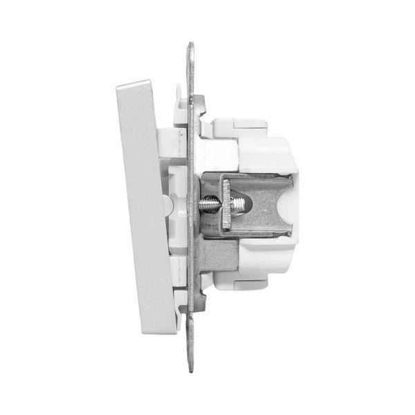 Выключатель перекрестный 1-кл. СП Эпика механизм алюм. EKF UP1-SWA-12