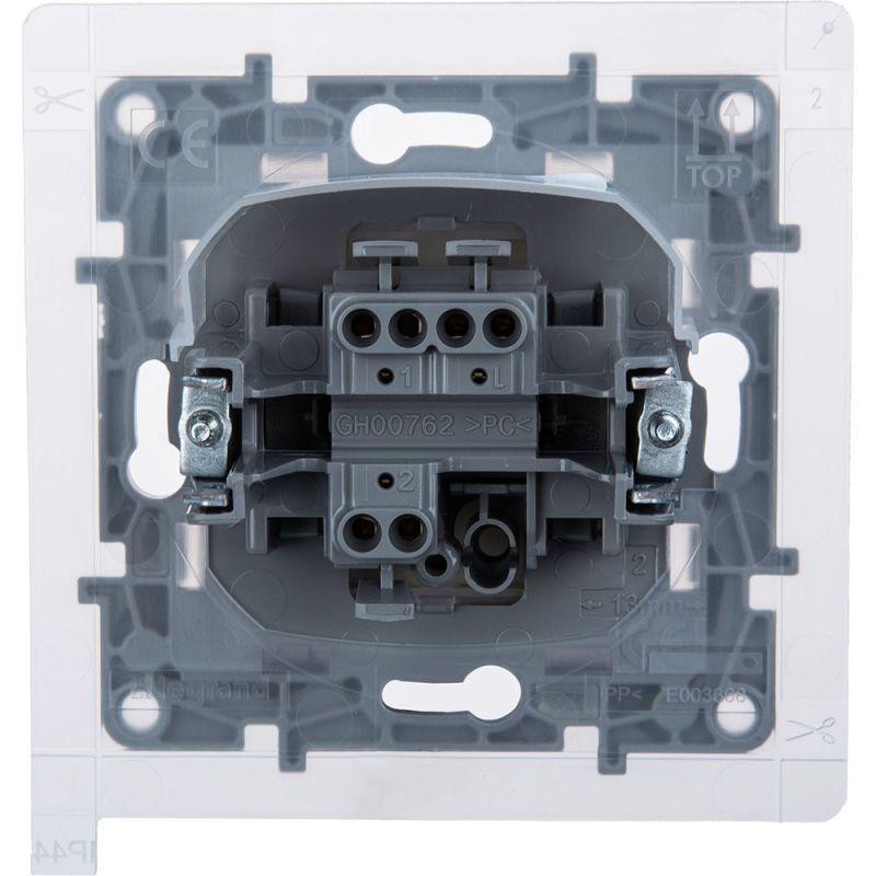 Переключатель 1-кл. Etika 10А IP44 250В безвинтов. зажимы сл. кость IEK 672307