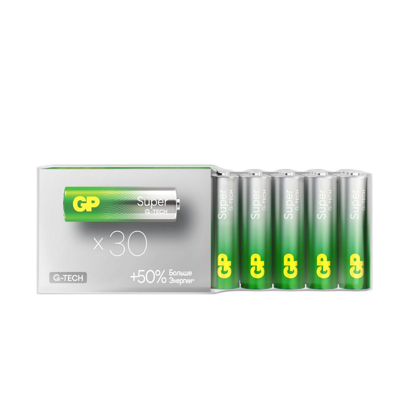 Элемент питания алкалиновый AA/LR6 1.5В Super Alkaline (уп.30шт) GP 1209