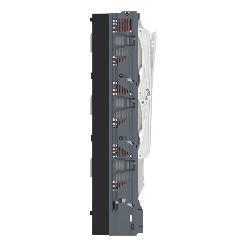 Выключатель вертикальный предохранитель разъединитель 250А 3P с 3х полюсным отключением с выводами "ласточкин хвост" DKC FSV01-T-3U-M10