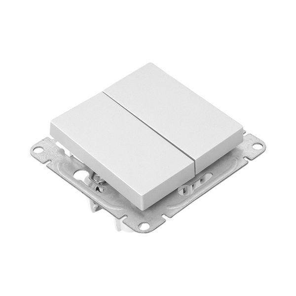 Выключатель проходной 2-кл. СП Эпика механизм алюм. EKF UP1-SWA-21