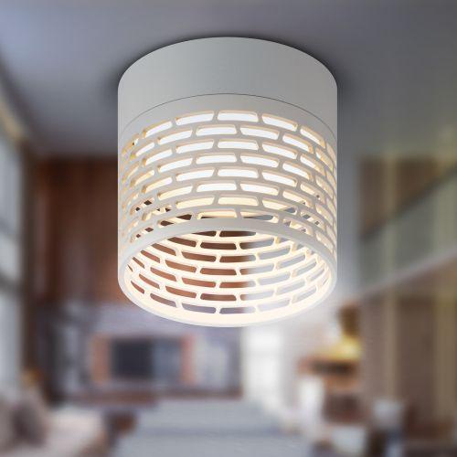 Светильник OL53 WH под лампу GX53 IP20 настенно-потолочный спот бел. Эра Б0061189