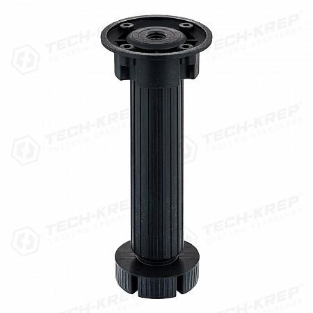 Ножка цокольная Н150 145-165мм с 1 клипсой пластик. черн. (уп.2шт) Tech-Krep/Zitar 129972