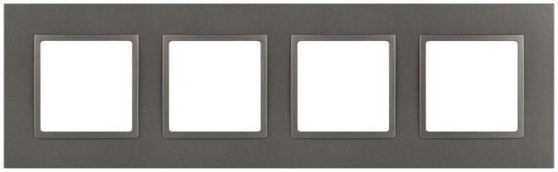 Рамка 4-м Elegance 14-5014-16 Classic для розеток и выключателей титан Эра Б0065829