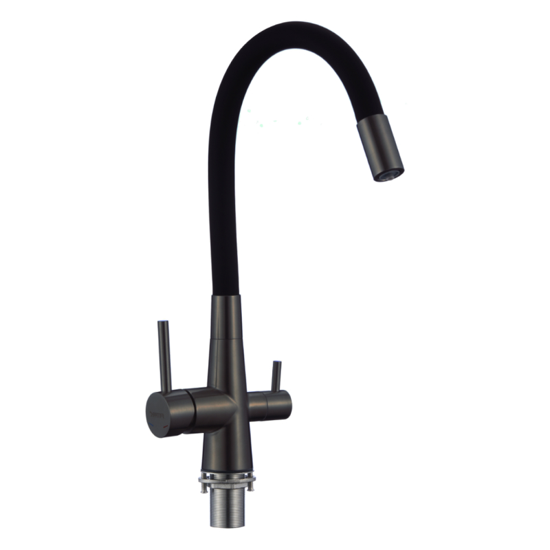 Смеситель для кухни с подключением к фильтру Fmark FS1062-H01, черный