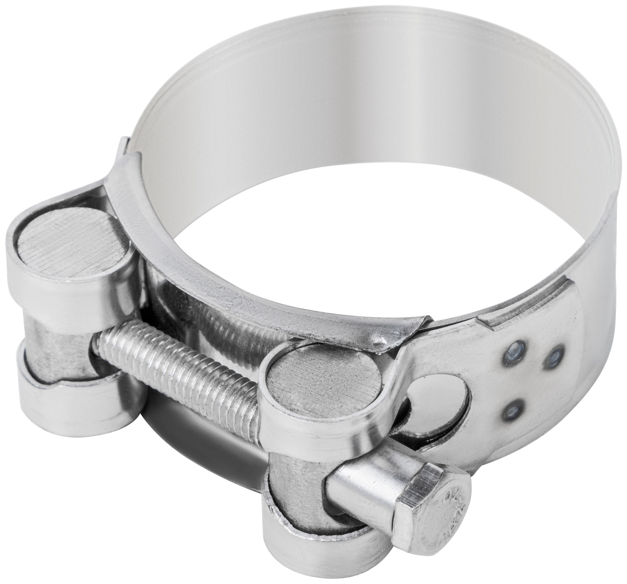 Хомут обжимной силовой шарнирный, нерж.сталь  48-51 мм