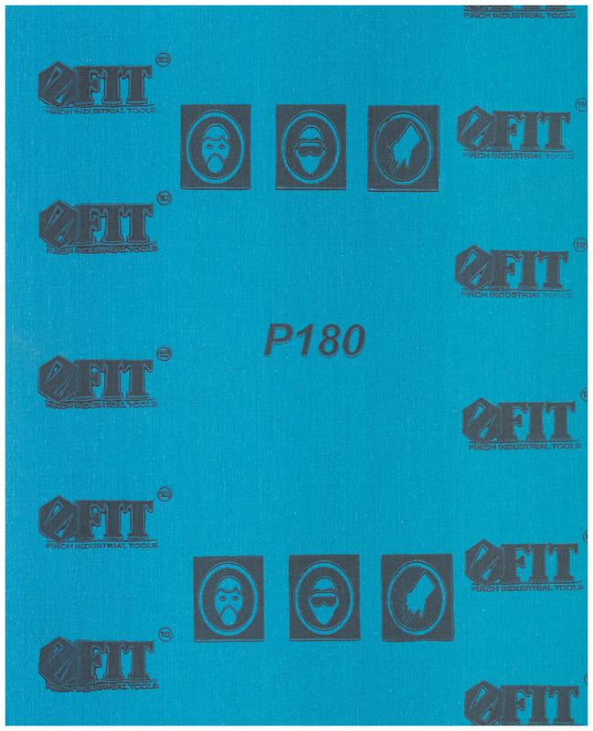 Набор листов шлифовальных водостойких на тканевой основе алюм./оксидные Профи 230х280мм Р 180 (уп.10шт) FIT 38198