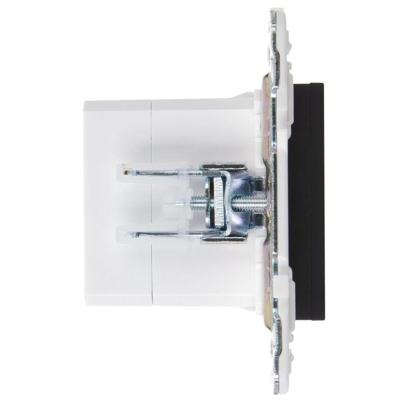 Розетка USB A+C 18Вт SKANDY SK-R13Bl черн. IEK SK-U22-018-K02