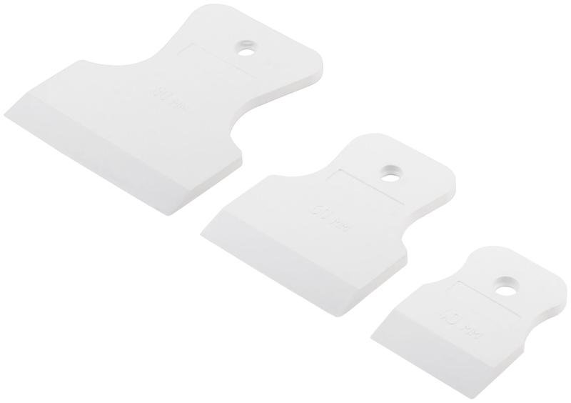 Набор шпателей резиновых 40; 60; 80мм бел. КУРС 06853