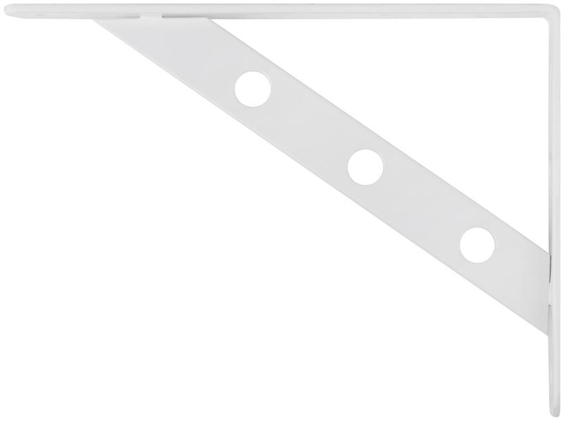 Уголок-кронштейн усиленный 200х150мм бел. КУРС 66103