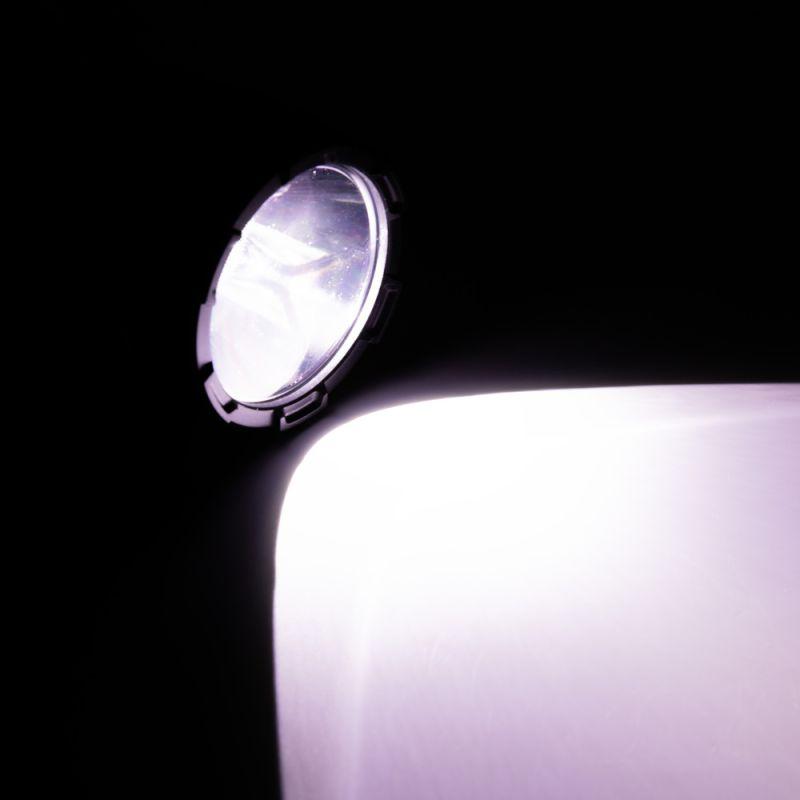 Фонарь аккумуляторный LED38102 LED+3COB 5 реж. Micro-USB PowerBank пластик коробка черн./бел. Ultraflash 15952