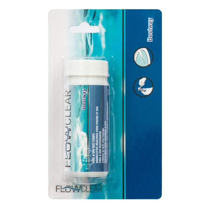 Полоска для тестирования воды 3в1 свободный хлор pH общая щелочность 58142 (уп.50шт) Bestway 6941607353691