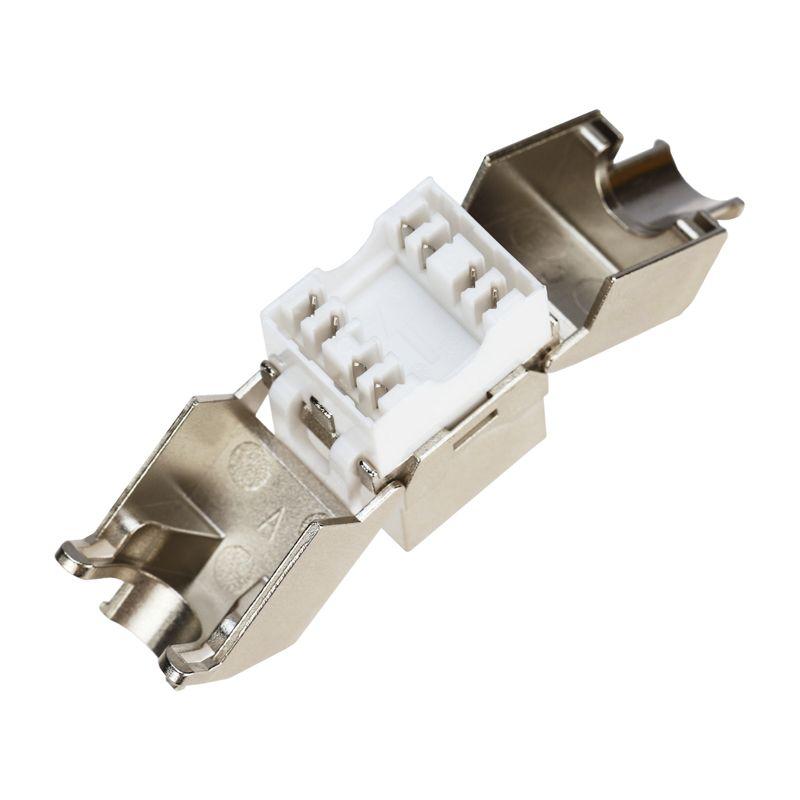 Модуль Keystone Jack RJ-45(8P8C) FTP экранир. кат.6 тип 180град. самозажимной PRO Rexant 02-0261