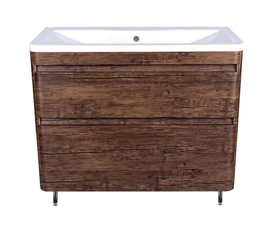 Тумба напольная "Атлантика 90", Люкс старое дерево, PLUS