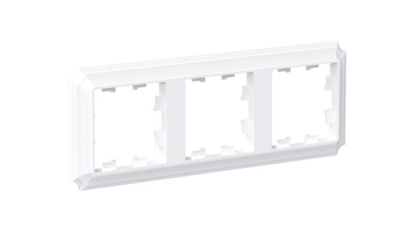 Рамка 3-м AtlasDesign Antique универс. бел. SE ATN100103