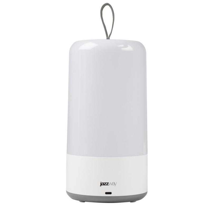 Фонарь Accu5-L44-wh 48SMDх0.5Вт 400лм 9000К-10000К (Li-ion аккумулятор 3.7В 18650 1800мАч со встроенной защитной платой) USB Type-C диммер IP20 бел. JazzWay 5055674