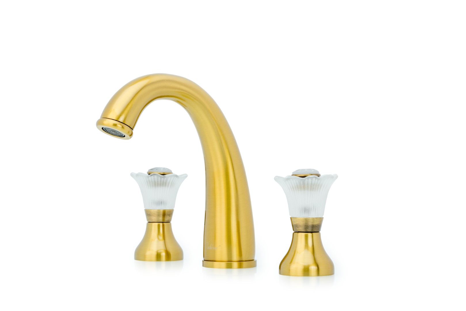 Смеситель для умывальника на 3 отверстия, Camelia бронза