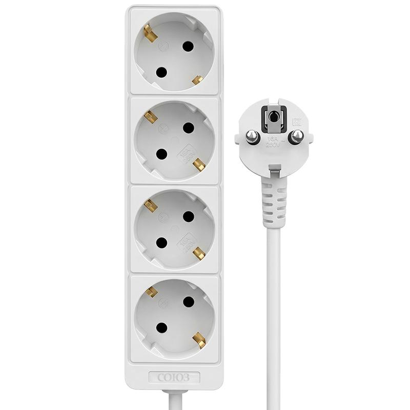Удлинитель 4х5м с заземл. 16А IP20 3.5кВт ПВС Союз 481S-6405