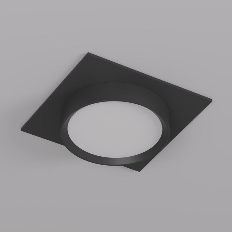 Светильник FLAT 15Вт GX53 IP20 LED встраив. алюм. черн. DENKIRS 772628