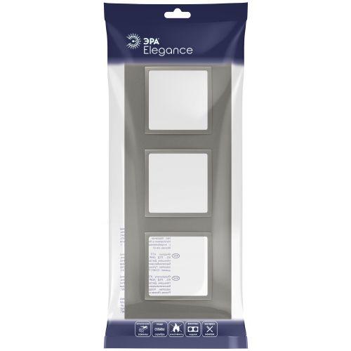 Рамка 3-м Elegance 14-5013-16 Classic для розеток и выключателей титан Эра Б0065827