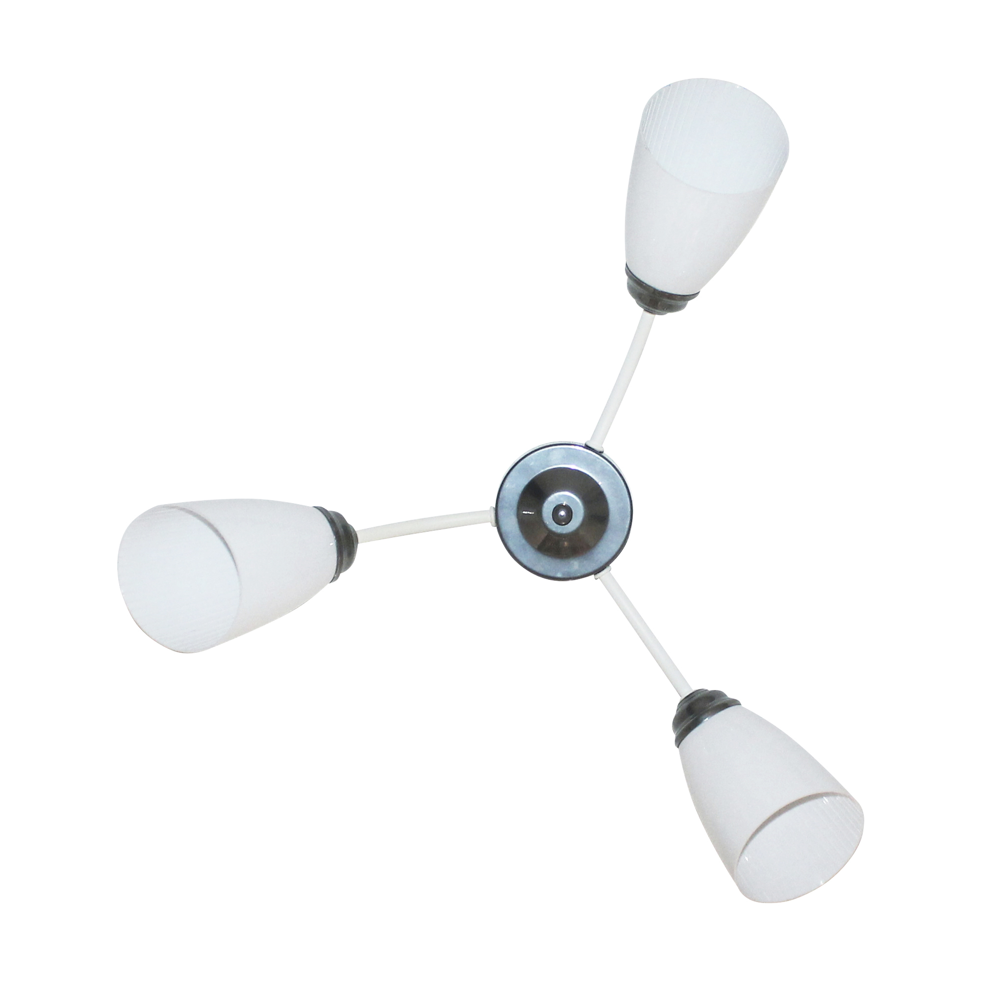 Светильник Китти 131 бел. хром (плафон П0475) НПБ 01-3х60-194 Е27 ИУ