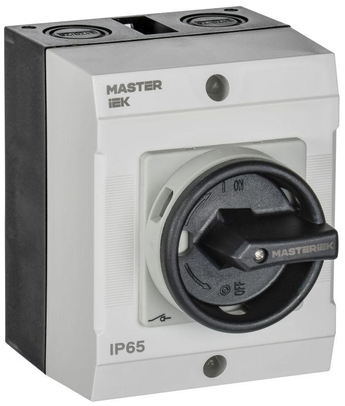 Переключатель кулачковый 10А (сх. 69) в боксе закрытая рукоятка IEK MI-CS21-010-069