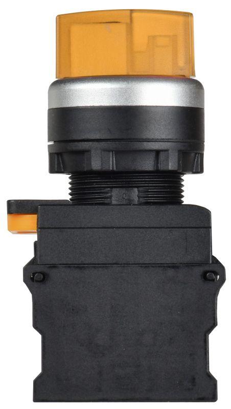 Переключатель 3 полож. 2НО с подсветкой желт. MASTER IEK MI-SW60-20XD-4-14-3-K05