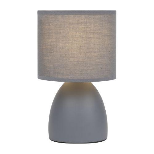 Лампа настольная Nadine 7042-501 1хE14 40Вт керамика сер. с абажуром Rivoli Б0053454