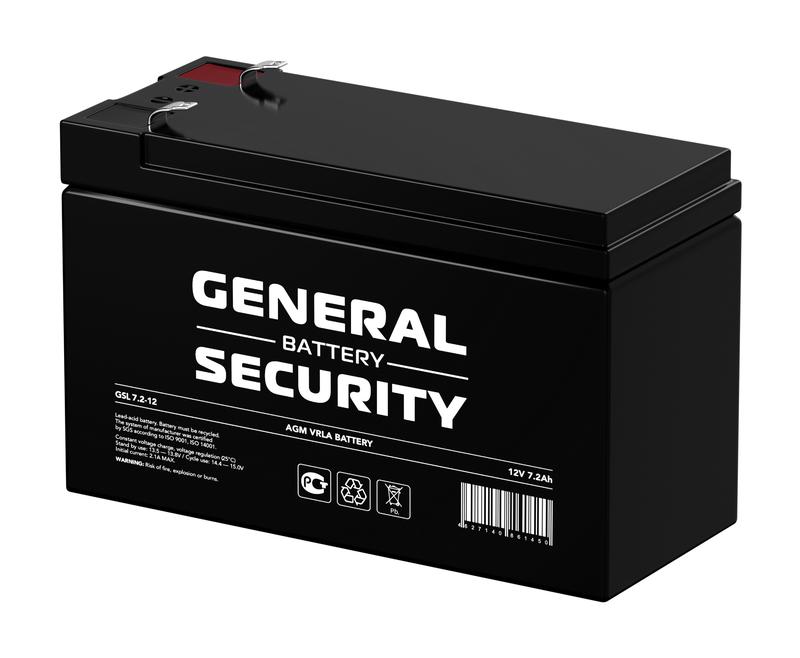 Аккумулятор 12В 7.2А.ч General Security GSL7.2-12F2