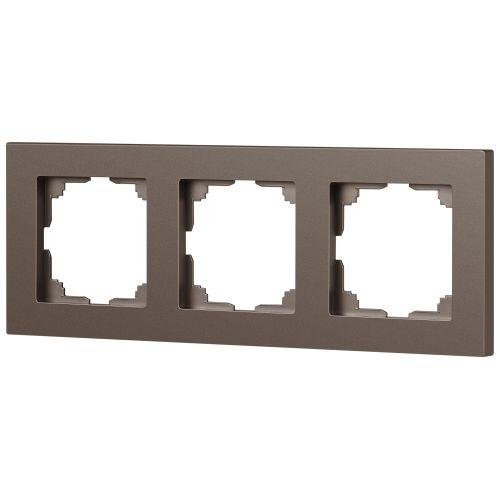 Рамка 3-м СП Accent 6-503-08 бронза Intro Б0063792