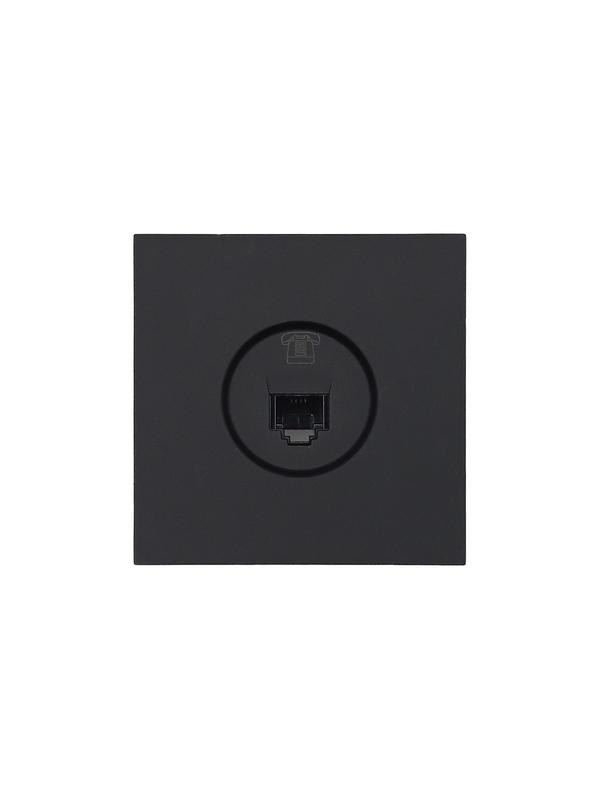 Розетка телефонная евро СП ZIMA IP20 черн. бархат LEZARD 704-4288-137