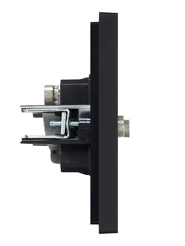 Розетка 2-м TV+SAT FORTE&PIANO FP138 черн. IEK FP-AF20-O-K02