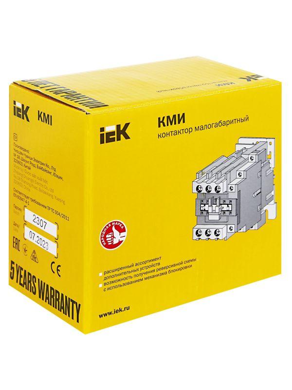 Контактор КМИ-46512 65А 230В/АС3 1НО 1НЗ KARAT IEK KKM41-065-230-11