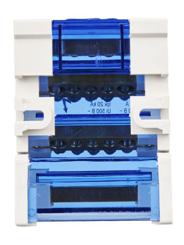 Шина на DIN-рейку в корпусе (кросс-модуль) ШНК 4х7 3L+PEN IEK YND10-4-07-100