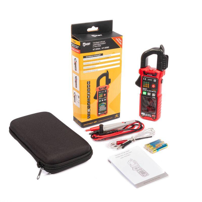 Клещи токовые цифровые КТ 205D PROLINE КВТ 90386
