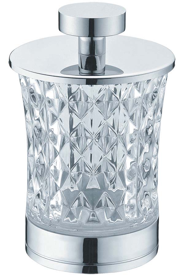 Стакан для ватных дисков Хром_Комплект