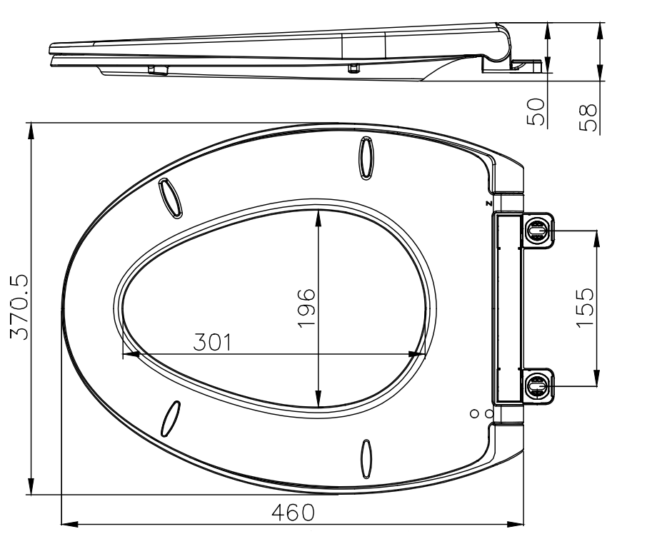 Крышка-сиденье ARROW PG006-ZPA,PP, микролифт, белый