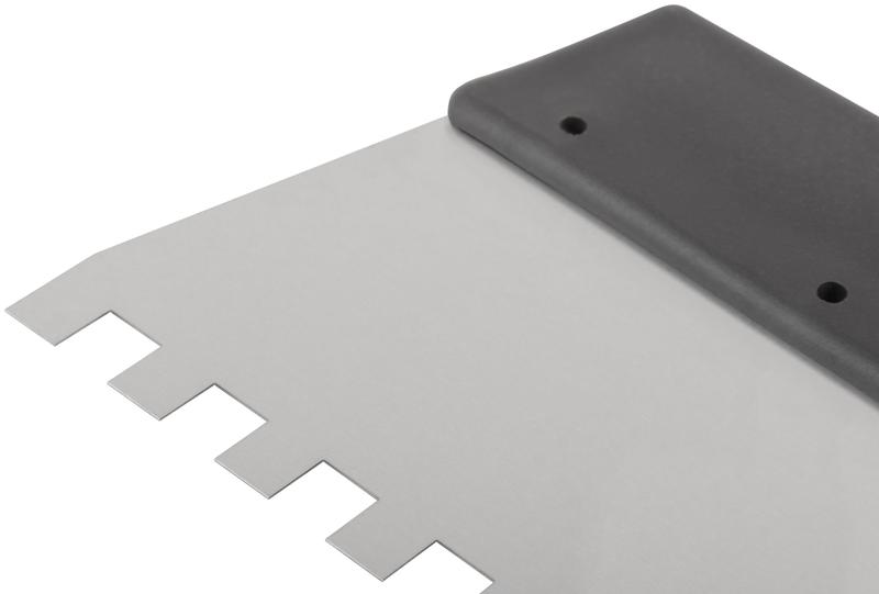 Шпатель фасадный зубчатый 350мм/зуб 8мм нерж. КУРС 06614