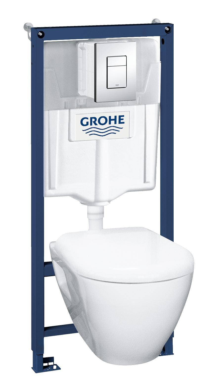 Инсталляция для унитаза 4 в 1 GROHE Solido Perfect с подвесным унитазом 39186000