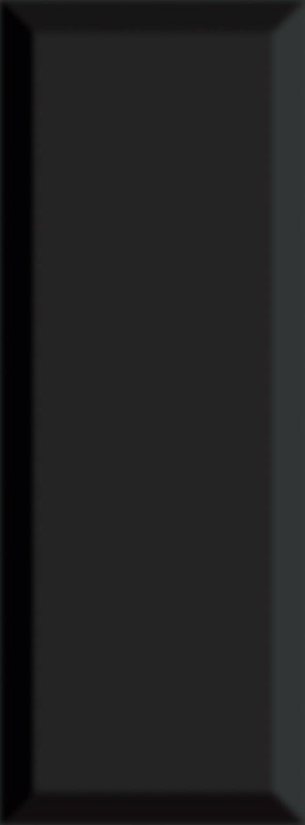 Плитка Бельканто черный грань 15х40, 15081